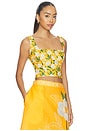 view 2 of 4 Square Neck Sleeveless Blouse in Positano Magnolias
