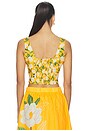 view 3 of 4 Square Neck Sleeveless Blouse in Positano Magnolias