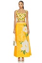 view 4 of 4 Square Neck Sleeveless Blouse in Positano Magnolias