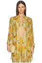 view 2 of 5 Boho Mini Shirt Dress in Positano Multi Motif
