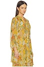 view 3 of 5 Boho Mini Shirt Dress in Positano Multi Motif
