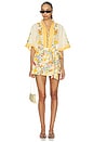 view 5 of 5 Floral Bell Sleeve Shirt in Ivory Multi Floral Shirt