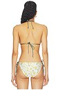 view 4 of 5 HAUT DE MAILLOT DE BAIN BIKINI TOP in Yellow Sapphire, Wisteria & Army