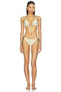 view 5 of 6 Reversible String Bikini Bottoms in Ivory Wisteria & Army