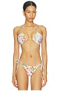 view 1 of 4 BAÑO BIKINI TOP in Blush Multi Floral