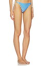 view 3 of 6 Reversible String Bikini Bottoms in Ivory & Blue Stripe