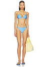 view 5 of 6 Reversible String Bikini Bottoms in Ivory & Blue Stripe