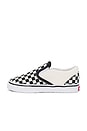 view 5 of 6 Toddler Classic Slip-On in Black & White Checkerboard