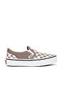 view 1 of 6 Kids Classic Slip-On in Color Theory Checkerboard Walnut