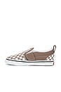 view 5 of 6 Toddlers Slip-On V in Color Theory Checkerboard Walnut