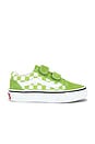 view 1 of 6 ZAPATILLA DEPORTIVA OLD SKOOL V in Color Theory Checkerboard Lime Burst