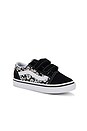 view 2 of 6 Toddler Old Skool V in Daisies Black & White