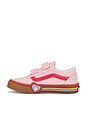 view 5 of 6 Kids Old Skool V Heart in Pink & Multi