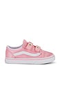 view 1 of 6 Toddler Old Skool V in Satin Rose Pink & White
