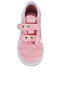 view 4 of 6 Toddler Old Skool V in Satin Rose Pink & White