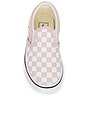 view 4 of 6 Kids Classic Slip-On in Color Theory Checkerboard Sepia Rose