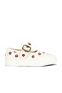 view 1 of 5 Toddler Mary Jane in Chantilly Floral White & Racing Red