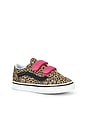 view 2 of 6 SNEAKERS OLD SKOOL V in Leopard Pop & Incense Pink Velvet