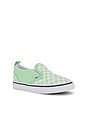view 2 of 6 Toddler Slip-On V in Checkerboard Pistachio Green