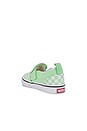 view 3 of 6 Toddler Slip-On V in Checkerboard Pistachio Green