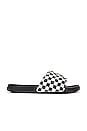 view 1 of 5 Slide On in Checkerboard White