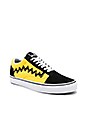 view 3 of 6 Old Skool Peanuts in Charlie Brown & Black