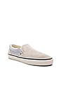 view 1 of 6 Classic Slip-On Fuzzy Suede in Birch & Ballad Blue