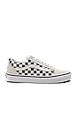 view 1 of 6 Checkerboard Old Skool in White & Black