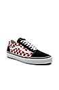 view 1 of 6 Checkerboard Old Skool in Black & Red