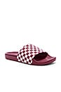view 1 of 5 SANDALIAS CHECKERBOARD in Rhumba Red & White