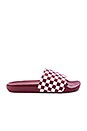 view 2 of 5 SANDALIAS CHECKERBOARD in Rhumba Red & White