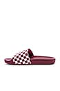 view 4 of 5 SANDALIAS CHECKERBOARD in Rhumba Red & White