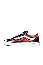 view 5 of 6 BASKETS BASSES OLD SKOOL in Multi & True White