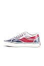 view 5 of 6 Comfycush Slip Skool in True Navy & Red