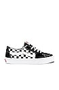 view 1 of 6 SK8-Low in Black & Checkerboard