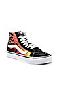 view 2 of 6 Sk8 Hi Reissue Flames in Black & Black & True White