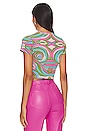 view 3 of 4 Flow Fitted Crop Top in Pink Lady Barbie