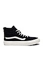 view 1 of 6 SK8-Hi Slim Zip Sneaker in Black & Blanc de Blanc