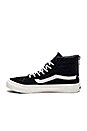 view 5 of 6 SK8-Hi Slim Zip Sneaker in Black & Blanc de Blanc