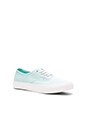view 2 of 6 Brushed Twill Authentic Slim Sneaker in Blue Light & Blanc de Blanc