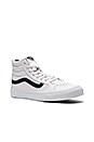 view 2 of 6 SK8-HI Slim Zip Sneaker in True White & Black