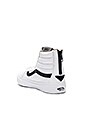 view 3 of 6 SK8-HI Slim Zip Sneaker in True White & Black