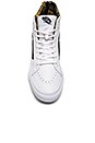 view 4 of 6 SK8-HI Slim Zip Sneaker in True White & Black