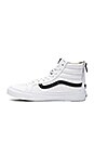 view 5 of 6 SK8-HI Slim Zip Sneaker in True White & Black