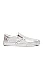 view 1 of 6 Metallic Sidewall Classic Slip-On Sneaker in Silver