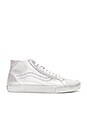 view 1 of 6 Metallic Sidewall Court Mid Sneaker in Silver