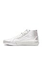 view 5 of 6 Metallic Sidewall Court Mid Sneaker in Silver