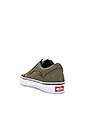 view 3 of 6 BASKETS MINI LÉOPARD OLD SKOOL in Army Green & True White