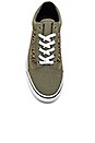 view 4 of 6 BASKETS MINI LÉOPARD OLD SKOOL in Army Green & True White