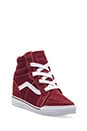view 2 of 5 SK8-HI WEDGE in Tawny Port/True White in Tawny Port & True White